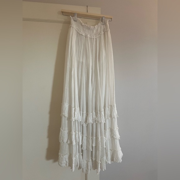 Free People FP One Brynn White Maxi Skirt - Picture 2 of 9